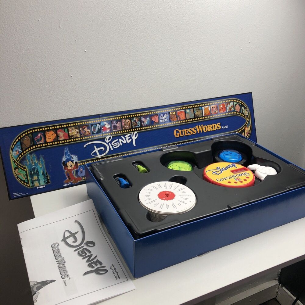 2001 Mattel Disney Guesswords Electronic Board Game ( Complete,tested,works)